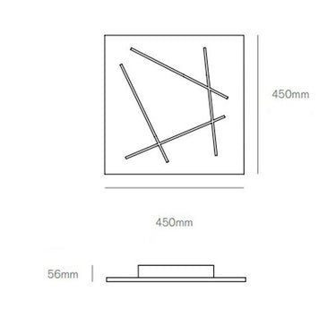 Flat plafoniera 42w 1630lm 3000k sand